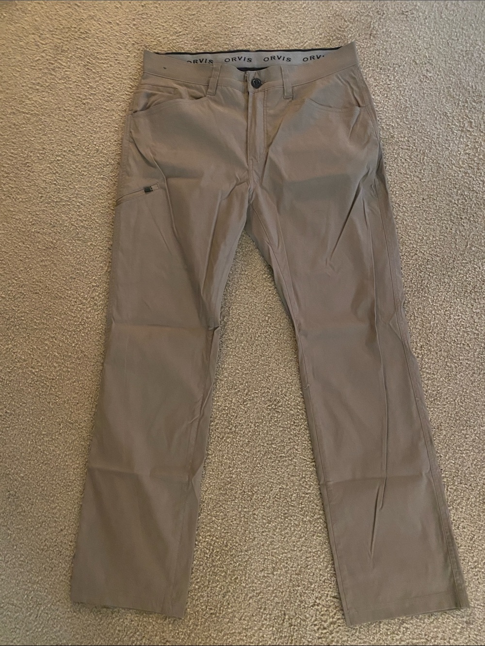 Orvis Men's Light Brown Stretch Chinos